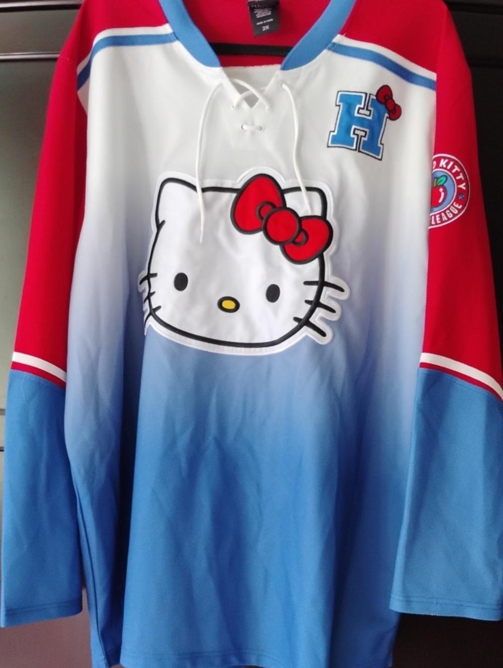 Hello Kitty Red and Blue Sports Patch Jersey Emblem